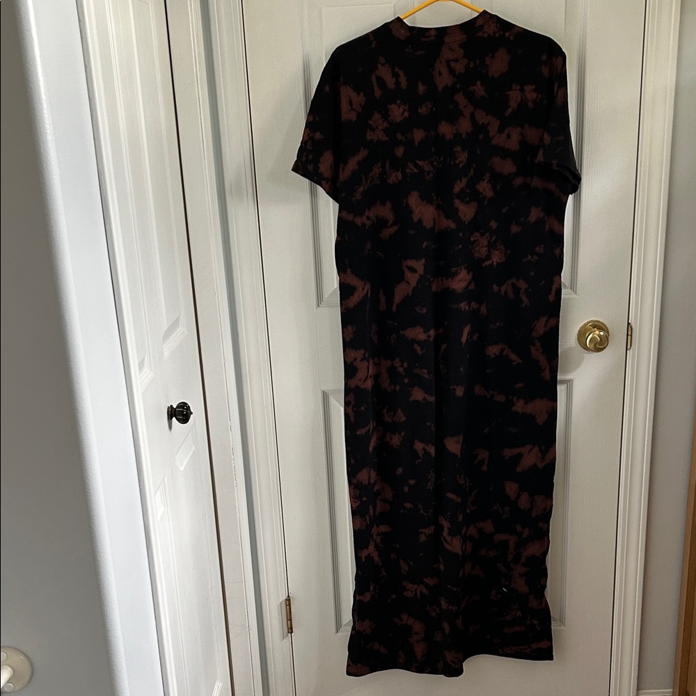 Twik Black and Brown Tie-Dye Maxi Dress - Picture 4 of 5